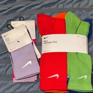 Nike Everyday Plus, Nike Trail Socks, Nike Spark Pinks Socks Men’s Large
